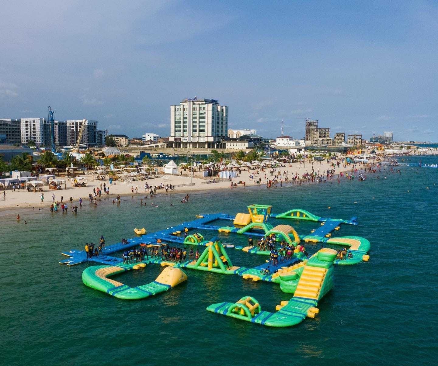 Landmark Beach waterfront, Victoria Island, Lagos, Nigeria