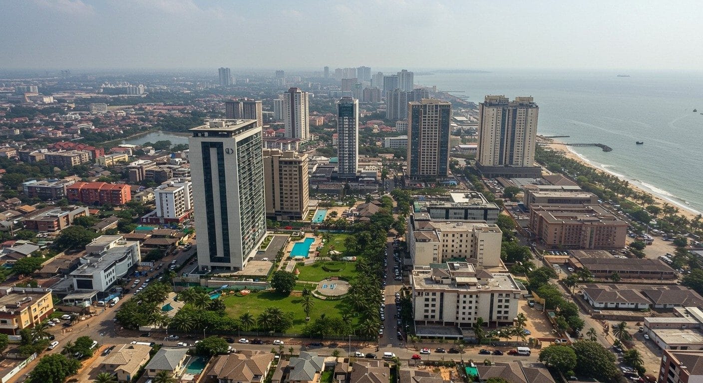 Real skyline, Victoria Island, Lagos, Nigeria